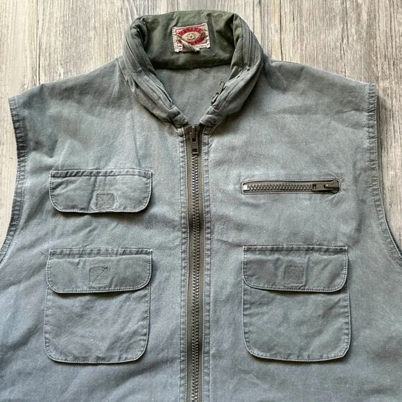 Vintage Banana Republic Hooded Sarfari Vest Size XL - Picture 2 of 6